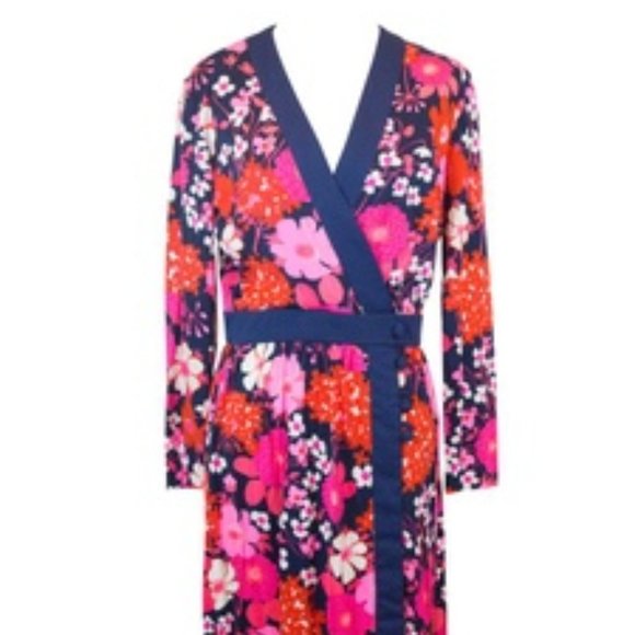 Vintage KeramFloral Print Dress